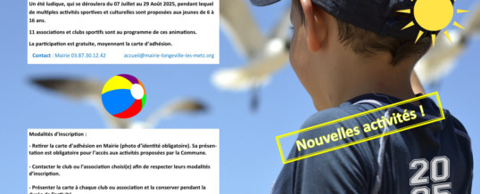 Animations Estivales – Juillet – août 2025
